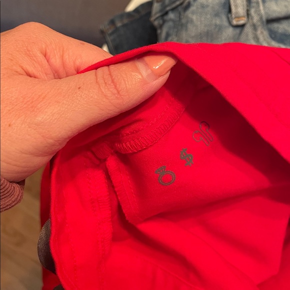 Figs Women’s Small Red Pant Gray Drawstring Scrub Pant - Picture 9 of 11